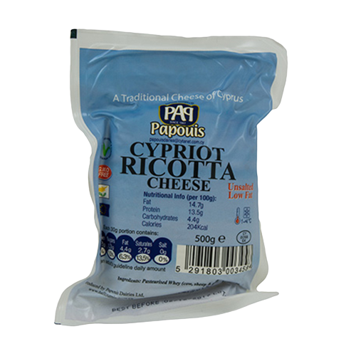 Papouis Ricotta Cheese 8x500g